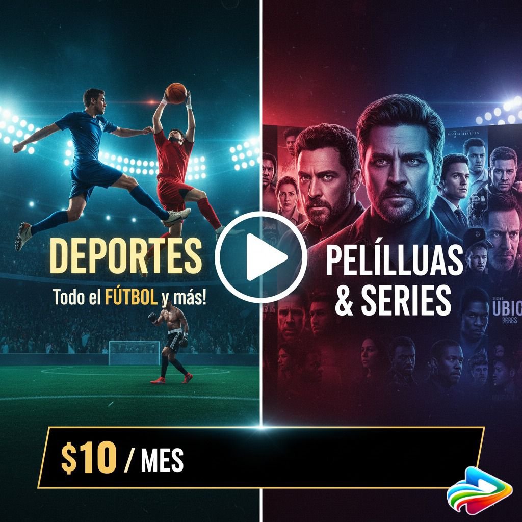Deportes y Películas $10/mes